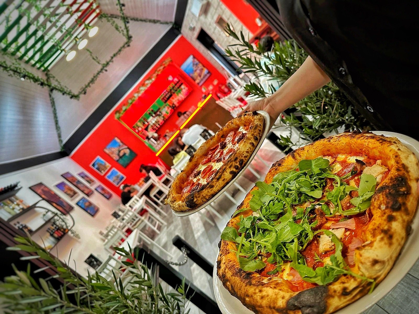 Trattoria Lalis wood-fired Neapolitan pepperoni pizza